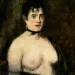 The Brunette with Bare Breasts